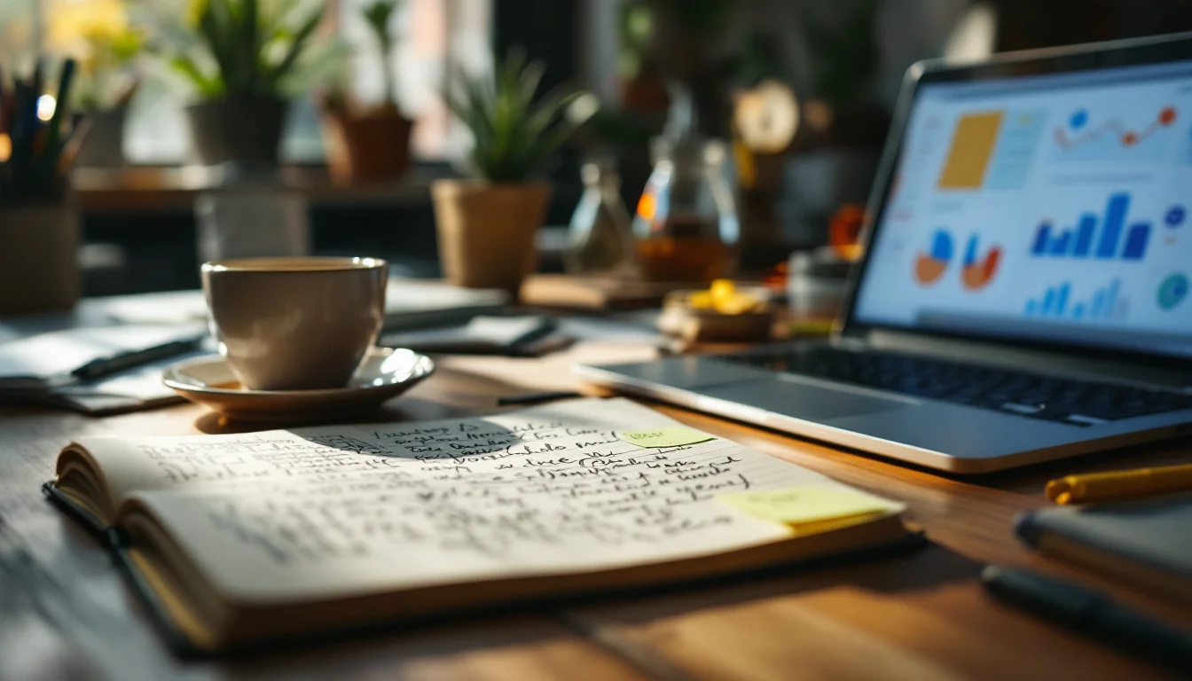 How To Measure Marketing ROI Small Business — Two colleagues in a well-lit UK office discussing marketing metrics displayed on How To Measure Marketing ROI Small Business — Two colleagues in a well-lit UK office discussing marketing metrics displayed on
